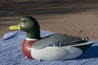Vintage Duck Decoy By Frank Moore Jr.