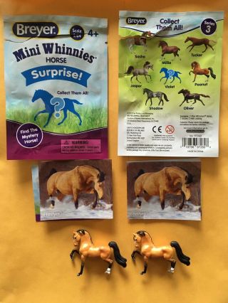 Breyer Mini Whinnies Horse Surprise Series 3.  2 Peanut.