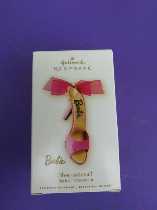 Hallmark Keepsake Barbie Shoe - Sational Christmas Ornament 2009 High Heel Vtg