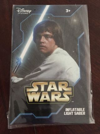 Star Wars Disney Store Inflatable Lightsaber Luke Skywalker Kids Birthday