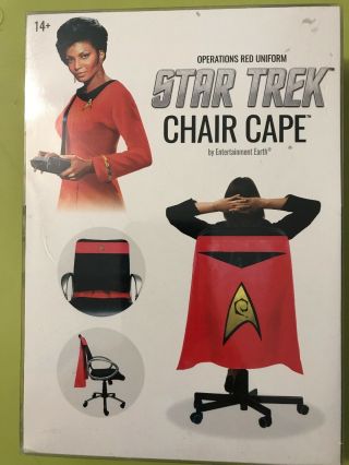 Star Trek: The Series Lieutenant O Operations Red Uniform Chair Cape