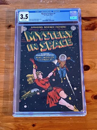 Mystery In Space 1 Cgc 3.  5 Vg -
