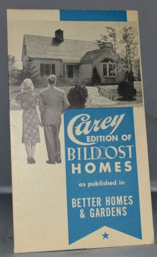 2 1940 Philip Carey Low Cost Homes Bildcost Brochures Less Than $25 Per Month 1