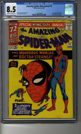 Spider - Man Annual 2 - Cgc 8.  5 Ow/white Pages - First Appearance Xandu