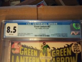 Green Lantern 87 Cgc 8.  5