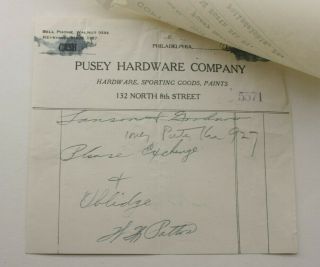 1931 Lamson Goodnow Pusey Hardware Co Philadelphia Pa Cutlery Ephemera P1455e