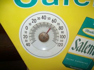 Vintage Salem Cigarette Advertising Sign Thermometer - Oil - Gas - Grocery - Candy Store 2