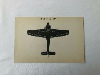 Wwii Ww2 Aaf Photo Id Card,  R22,  Training,  Focke Wulf Fw 190,  Army Air,  War