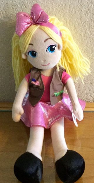 Girl Scouts Plush Doll Emma - Brownie Vest - 15 " - With Tags