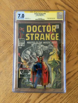 Doctor Strange 169 Signed By Roy Thomas.  1st Solo Title & Origin.  7.  0 Fn/vf