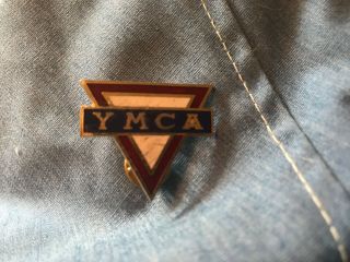 Vintage Ymca Enamel Pin 1.  25 "