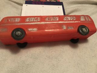 Vintage 1960`s ? Empire Blow Mold Orange City Bus - Large Toy Version