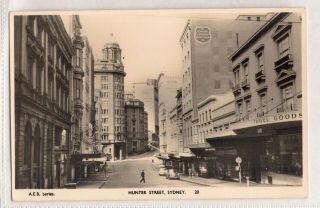 Vintage Postcard Rppc Hunter Street,  Sydney Nsw 1908