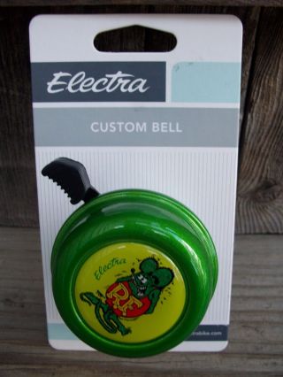 Electra Ed Big Daddy Roth Rat Fink Metal Bike Tricycle Bicycle Bell Green Nos