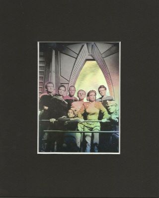 Crew Of Star Trek Deep Space Nine Matted 4 " X6 " Hologram