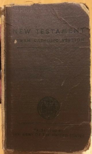 Us Army Testament Pocket Bible Roman Catholic Version 1941