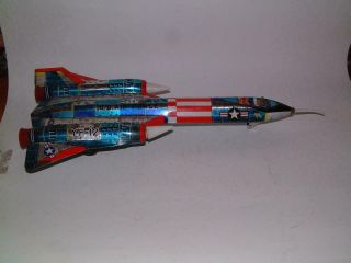 Modern Toys U.  S.  Air Force Yf - 12 Tin Toy With Friction