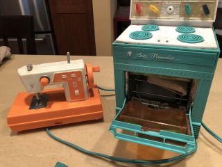 Suzy Homemaker Oven And Miss Universal Sewing Machine 1960’s