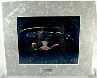 " Uss Enterprise " Chromium Matted Prints - Star Trek: Next Generation