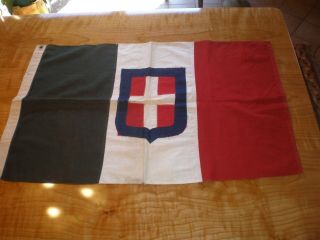 Vintage Italy France Savoy Flag Cotton Sewn Panels French