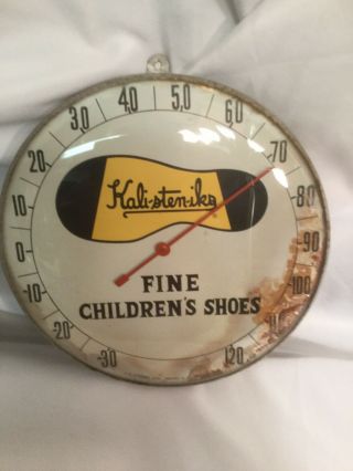Vintage Large Kali - Sten - Iks Metal Thermometer,  12” Across