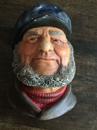 Vintage 1984 ‘the Bosun’ Wright Legend Products England Chalkware Head