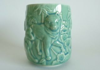 Tea Cup Akita Dog/japanese Art Ceramic Akita Inu Design Yunomi Tea Cup,  S1639