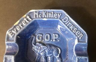 Souvenir Ceramic Ashtray Senator Everett McKinley Dirksen 3