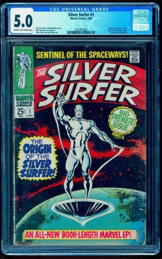 Silver Surfer 1 Cgc 5.  0 Colors No Writing Buy It Now Price 425