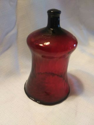 1 Homco Ruby Red Glass Votive Cups Peg Bottom Candle Holders Home Interior