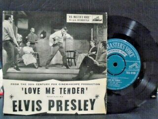 Elvis Presley " Love Me Tender " E.  P.  Uk Hmv Vg,  Cond.  In Ex,  Or.  Pic.