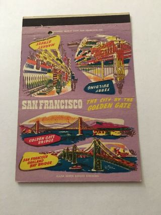 Vintage Matchbook Cover Matchcover 40 Strike San Francisco Ca California
