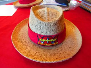 Vintage Minneapolis Moline Tractor Straw Style Hat - Adult