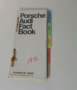 1976 Porsche Audi Fact Book 914 912 911 Fox 100 Vintage Options Specs