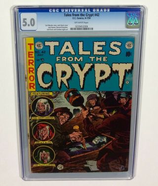 Tales From The Crypt 42 Cgc 5.  0 Key (jack Davis,  Dracula,  Pre - Code) 1954 Ec