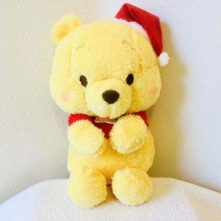 Disney Winnie The Pooh Christmas Santa Hat Plush 36 Cm Toreba Japan