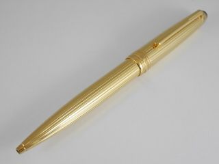 Montblanc Meisterstuck Solitaire Vermeil Pinstripe Ballpoint Pen