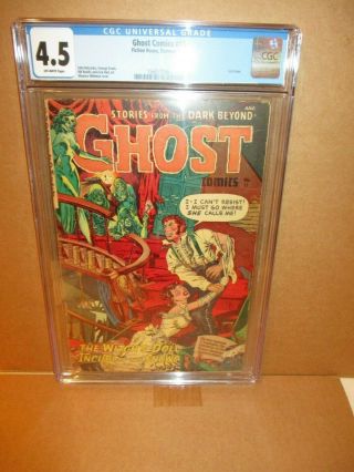 Ghost Comics 11 Cgc 4.  5 Maurice Whitman Painted Headlights C.  1954 Fiction House