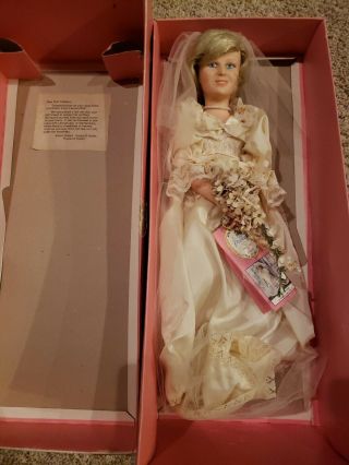 Princess Diana In Wedding Dress Doll By House Of Nisbet - Box England
