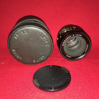 Leitz Leica Summicron - R 1:2/50mm Camera Lens Made In Canada W/ Case Vtg 35mm
