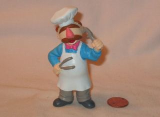 Muppets Swedish Chef Holding A Tongs & Wrench Pvc Figure; Marked Mhc