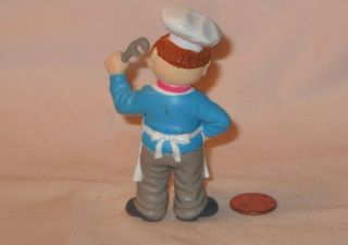 Muppets Swedish Chef Holding A Tongs & Wrench PVC Figure; Marked MHC 3