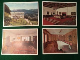 Hitler Residence Postcards Set Of Five Ww 2 Vintage