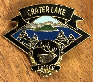 Crater Lake Oregon National Park Lapel Hat Pin Pinback Klamath County Or Cascade