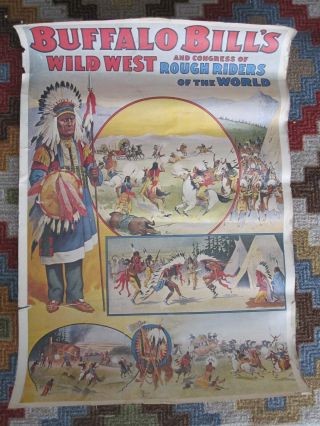 Vintage Buffalo Bills Wild West Poster/original