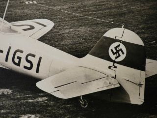 German WW2 Photo Card Heinkel He 112 Fighter Airplane Luftwaffe 2
