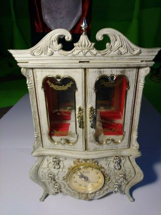 Vintage Ballerina Jewelry Box With Clock