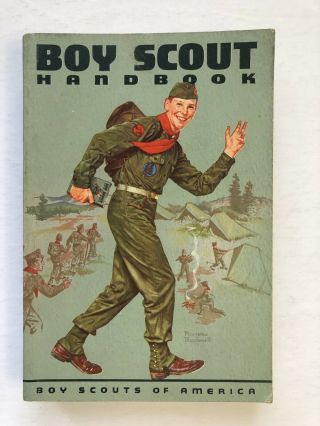 Vintage 1959 Boy Scout Handbook Norman Rockwell Cover Art