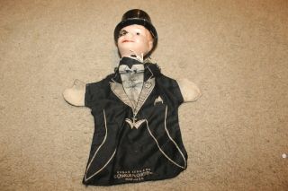 Vintage Charlie Mccarthy Hand Puppet Doll Edgar Bergen