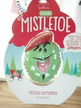 Talking Mistletoe - Motion Activated & Talks Too With A French Accent